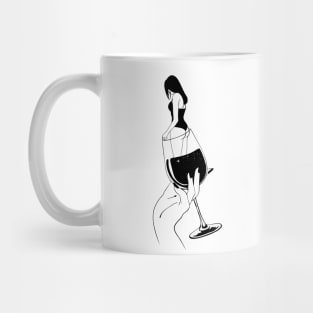 Glass of wine Mug